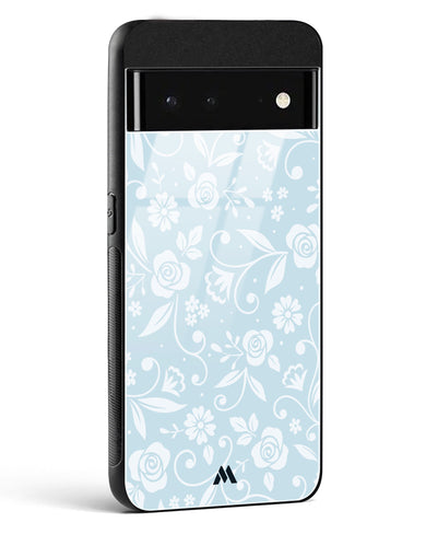 Floral Blue Zephyrs Glass Case Phone Cover (Google)