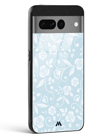 Floral Blue Zephyrs Glass Case Phone Cover (Google)