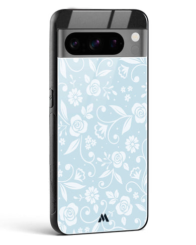 Floral Blue Zephyrs Glass Case Phone Cover (Google)