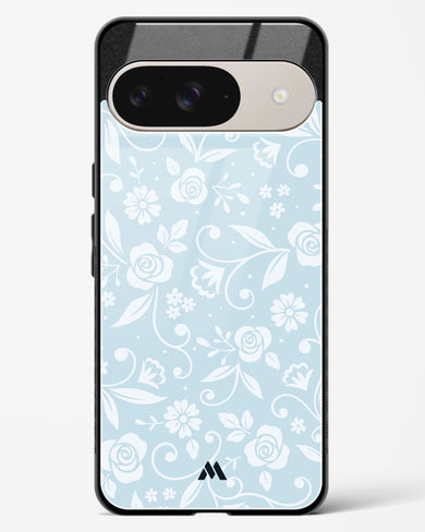 Floral Blue Zephyrs Glass Case Phone Cover (Google)