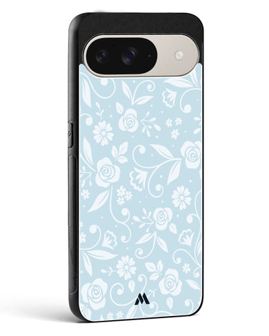 Floral Blue Zephyrs Glass Case Phone Cover (Google)