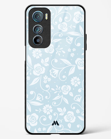 Floral Blue Zephyrs Glass Case Phone Cover (Motorola)