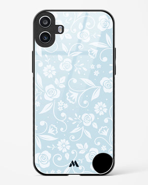 Floral Blue Zephyrs Glass Case Phone Cover (Nothing)