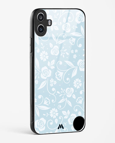 Floral Blue Zephyrs Glass Case Phone Cover (Nothing)