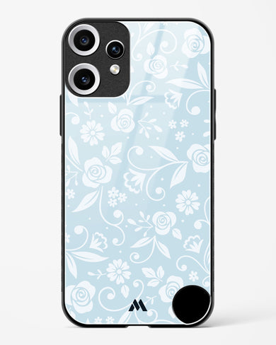 Floral Blue Zephyrs Glass Case Phone Cover (Nothing)