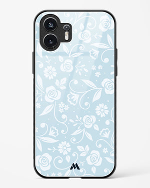 Floral Blue Zephyrs Glass Case Phone Cover (Nothing)