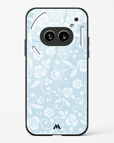 Floral Blue Zephyrs Glass Case Phone Cover (Nothing)