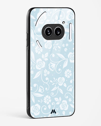 Floral Blue Zephyrs Glass Case Phone Cover (Nothing)