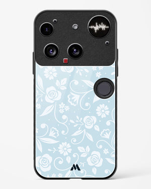 Floral Blue Zephyrs Glass Case Phone Cover (Nothing)