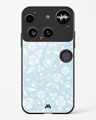 Floral Blue Zephyrs Glass Case Phone Cover (Nothing)