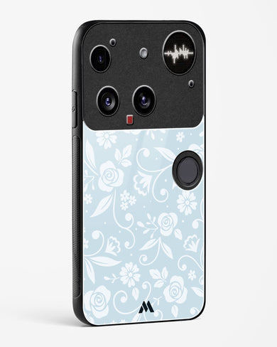 Floral Blue Zephyrs Glass Case Phone Cover (Nothing)