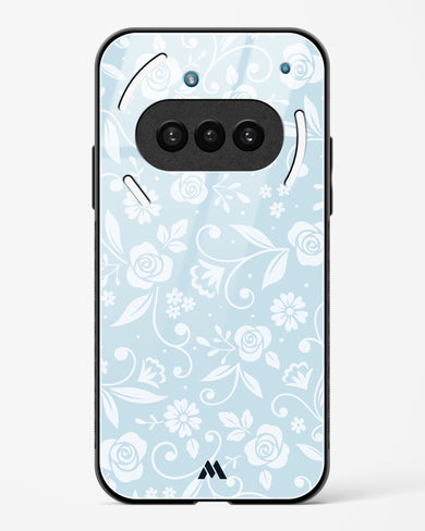 Floral Blue Zephyrs Glass Case Phone Cover (Nothing)