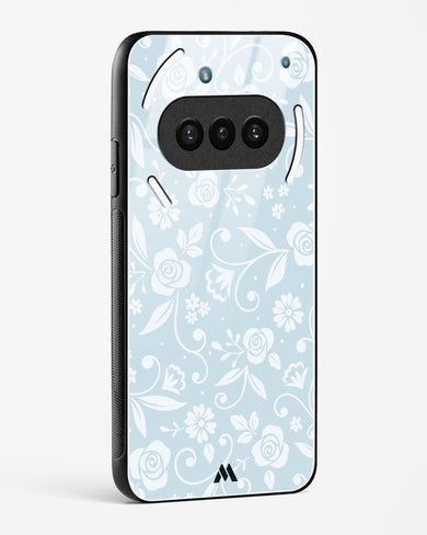 Floral Blue Zephyrs Glass Case Phone Cover (Nothing)