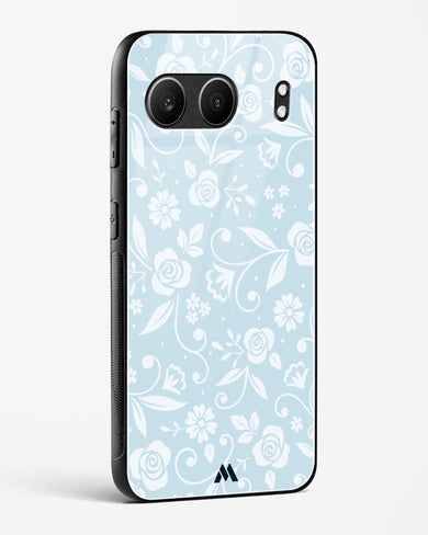 Floral Blue Zephyrs Glass Case Phone Cover (OnePlus)