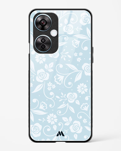 Floral Blue Zephyrs Glass Case Phone Cover (OnePlus)