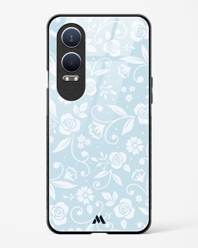 Floral Blue Zephyrs Glass Case Phone Cover (OnePlus)