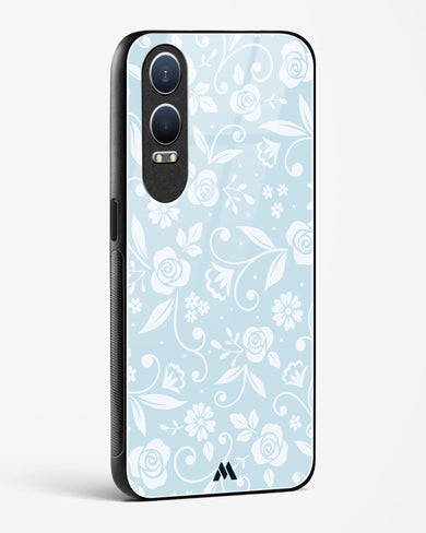 Floral Blue Zephyrs Glass Case Phone Cover (OnePlus)