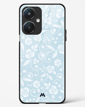 Floral Blue Zephyrs Glass Case Phone Cover (Oppo)