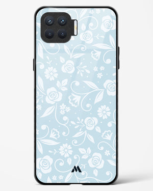 Floral Blue Zephyrs Glass Case Phone Cover (Oppo)