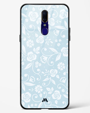 Floral Blue Zephyrs Glass Case Phone Cover (Oppo)