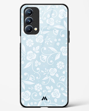 Floral Blue Zephyrs Glass Case Phone Cover (Oppo)