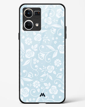 Floral Blue Zephyrs Glass Case Phone Cover (Oppo)