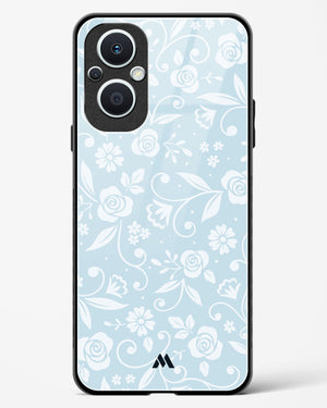 Floral Blue Zephyrs Glass Case Phone Cover (Oppo)