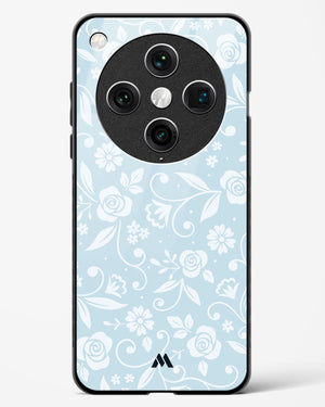 Floral Blue Zephyrs Glass Case Phone Cover (Oppo)