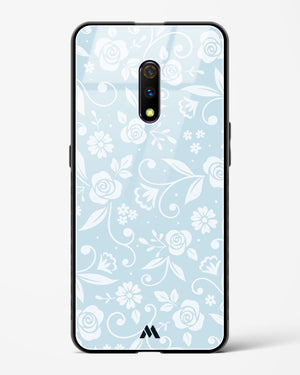 Floral Blue Zephyrs Glass Case Phone Cover-(Oppo)