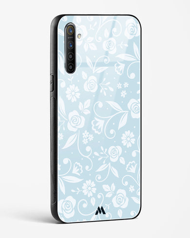 Floral Blue Zephyrs Glass Case Phone Cover (Oppo)