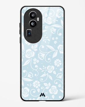 Floral Blue Zephyrs Glass Case Phone Cover (Oppo)