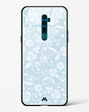 Floral Blue Zephyrs Glass Case Phone Cover (Oppo)