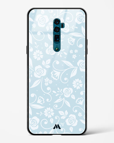 Floral Blue Zephyrs Glass Case Phone Cover (Oppo)