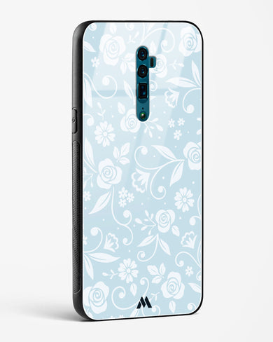 Floral Blue Zephyrs Glass Case Phone Cover (Oppo)