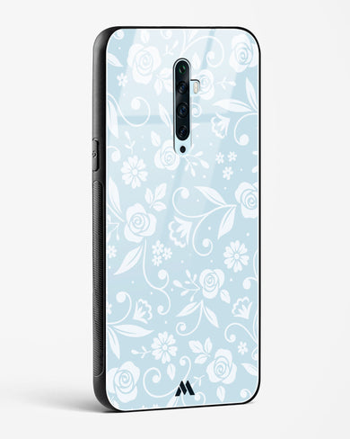 Floral Blue Zephyrs Glass Case Phone Cover (Oppo)