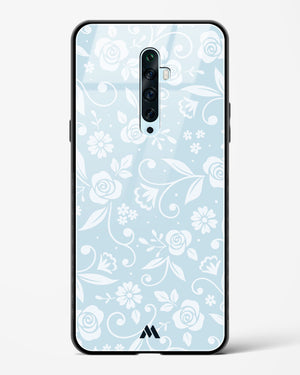 Floral Blue Zephyrs Glass Case Phone Cover (Oppo)