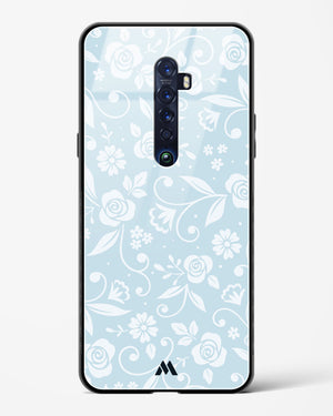 Floral Blue Zephyrs Glass Case Phone Cover (Oppo)