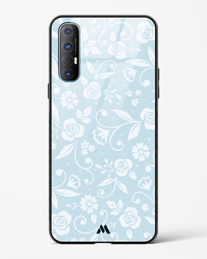 Floral Blue Zephyrs Glass Case Phone Cover (Oppo)