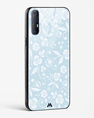 Floral Blue Zephyrs Glass Case Phone Cover (Oppo)