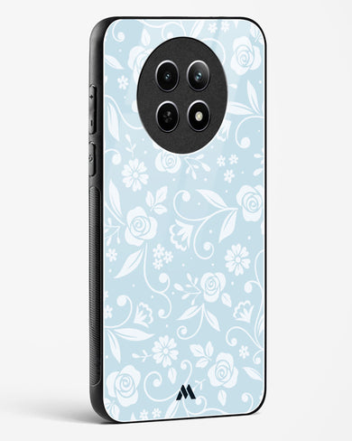 Floral Blue Zephyrs Glass Case Phone Cover (Realme)