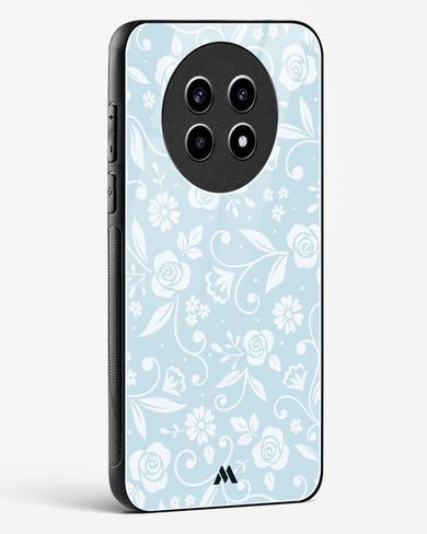 Floral Blue Zephyrs Glass Case Phone Cover (Realme)