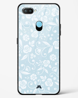 Floral Blue Zephyrs Glass Case Phone Cover-(Realme)