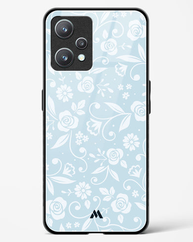 Floral Blue Zephyrs Glass Case Phone Cover (Realme)