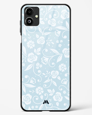 Floral Blue Zephyrs Glass Case Phone Cover (Samsung)