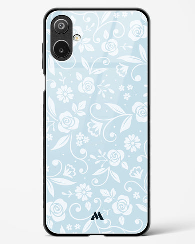 Floral Blue Zephyrs Glass Case Phone Cover (Samsung)