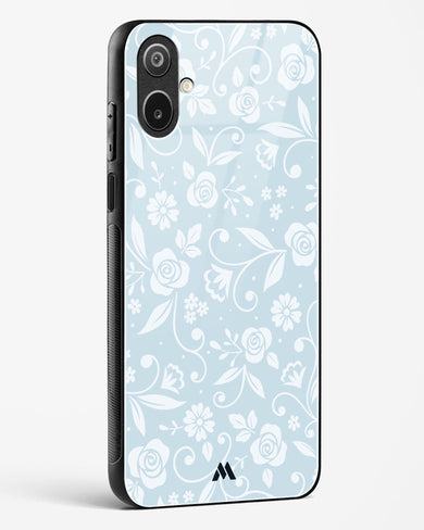 Floral Blue Zephyrs Glass Case Phone Cover (Samsung)