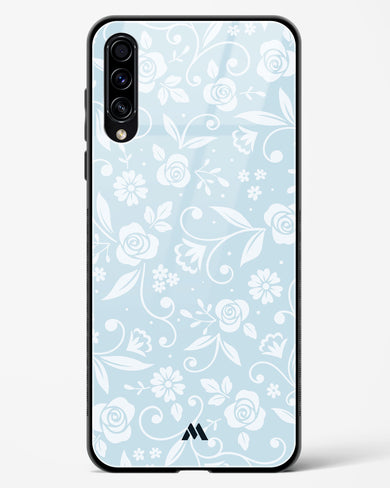 Floral Blue Zephyrs Glass Case Phone Cover-(Samsung)