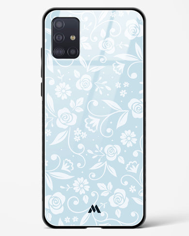 Floral Blue Zephyrs Glass Case Phone Cover (Samsung)