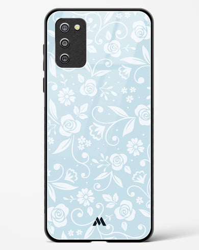 Floral Blue Zephyrs Glass Case Phone Cover-(Samsung)