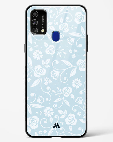 Floral Blue Zephyrs Glass Case Phone Cover (Samsung)